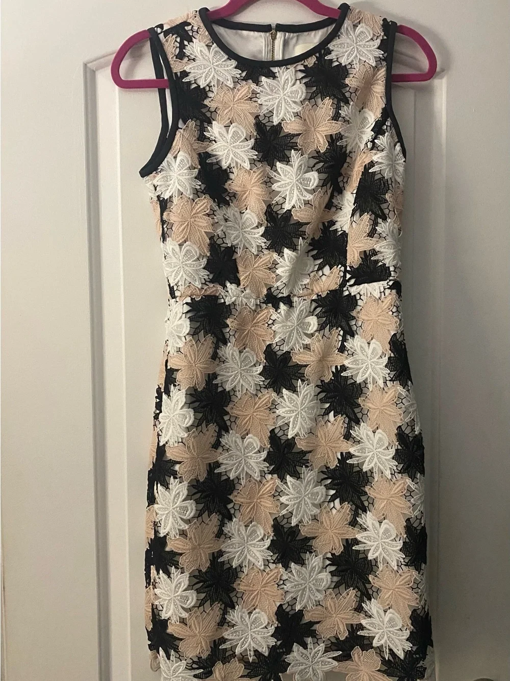 Kate Spade Tiger Lily Black & Ivory Lace Sheath Dress - Sz 2